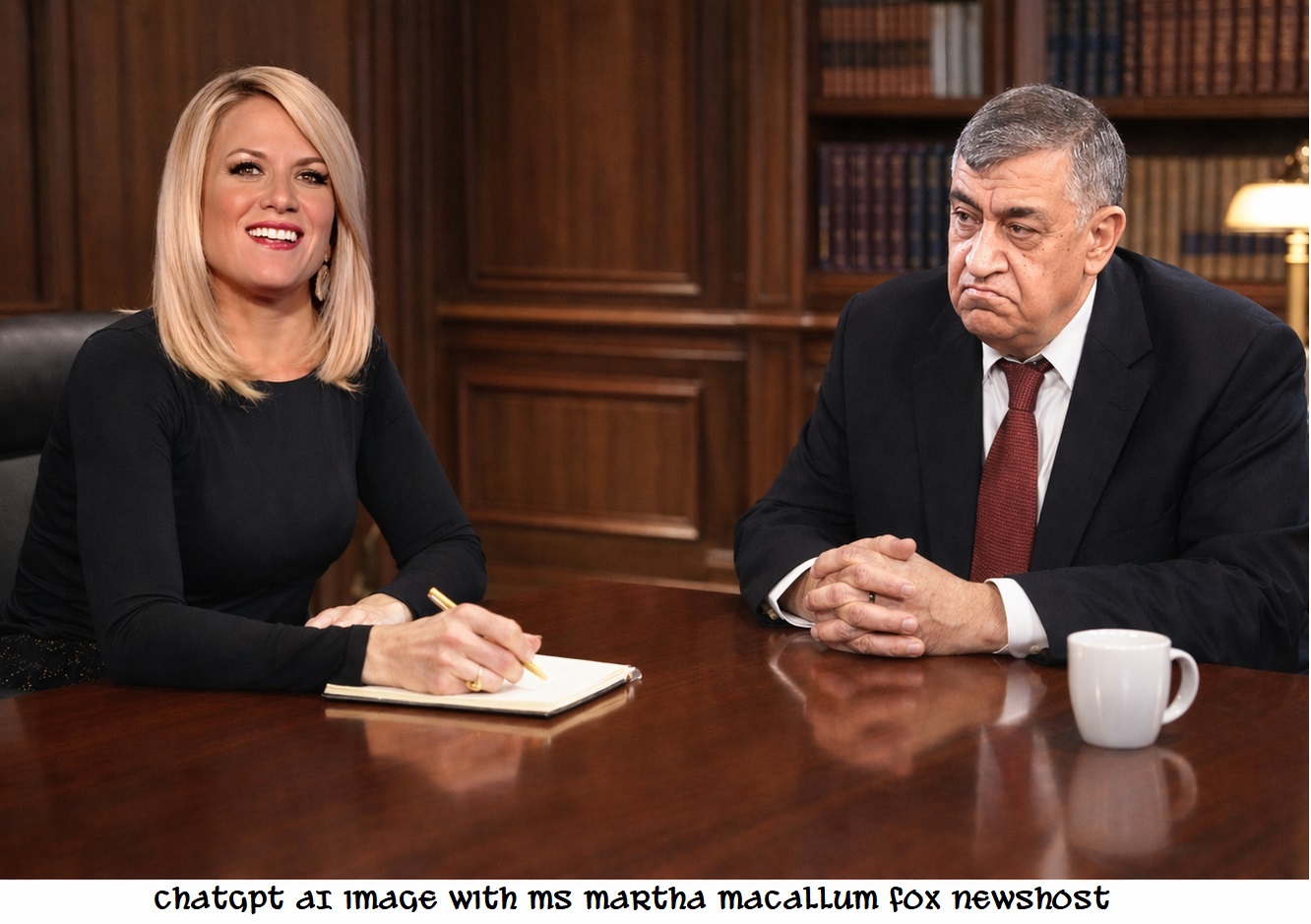 ChatGpt image with Martha MacCallum in photo