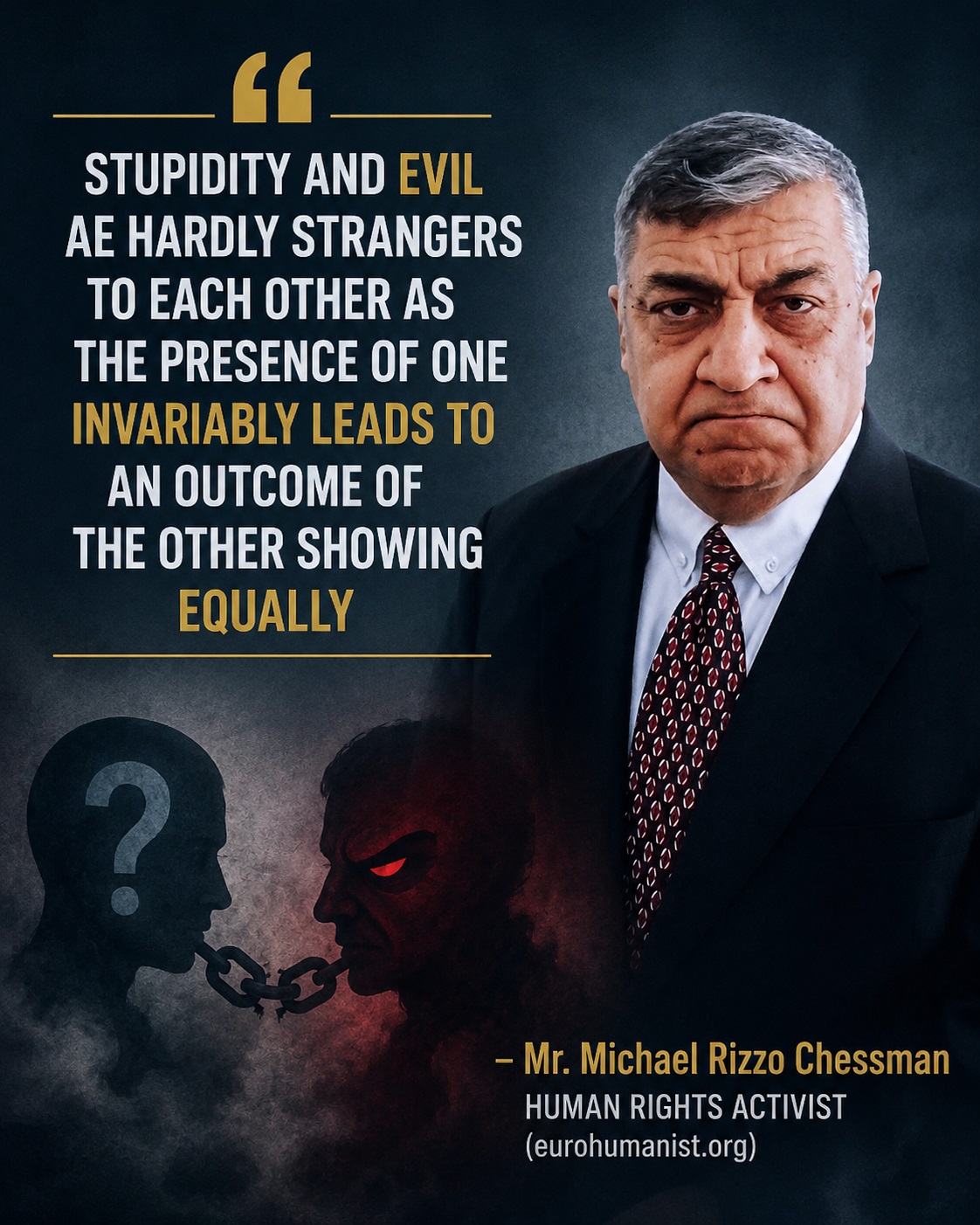 Michael Rizzo Chessman quote (ChatGpt image)